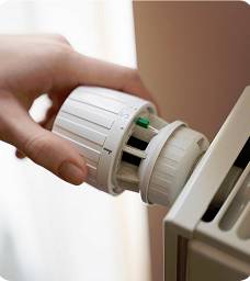 Thermostat eines Wandheizkörpers